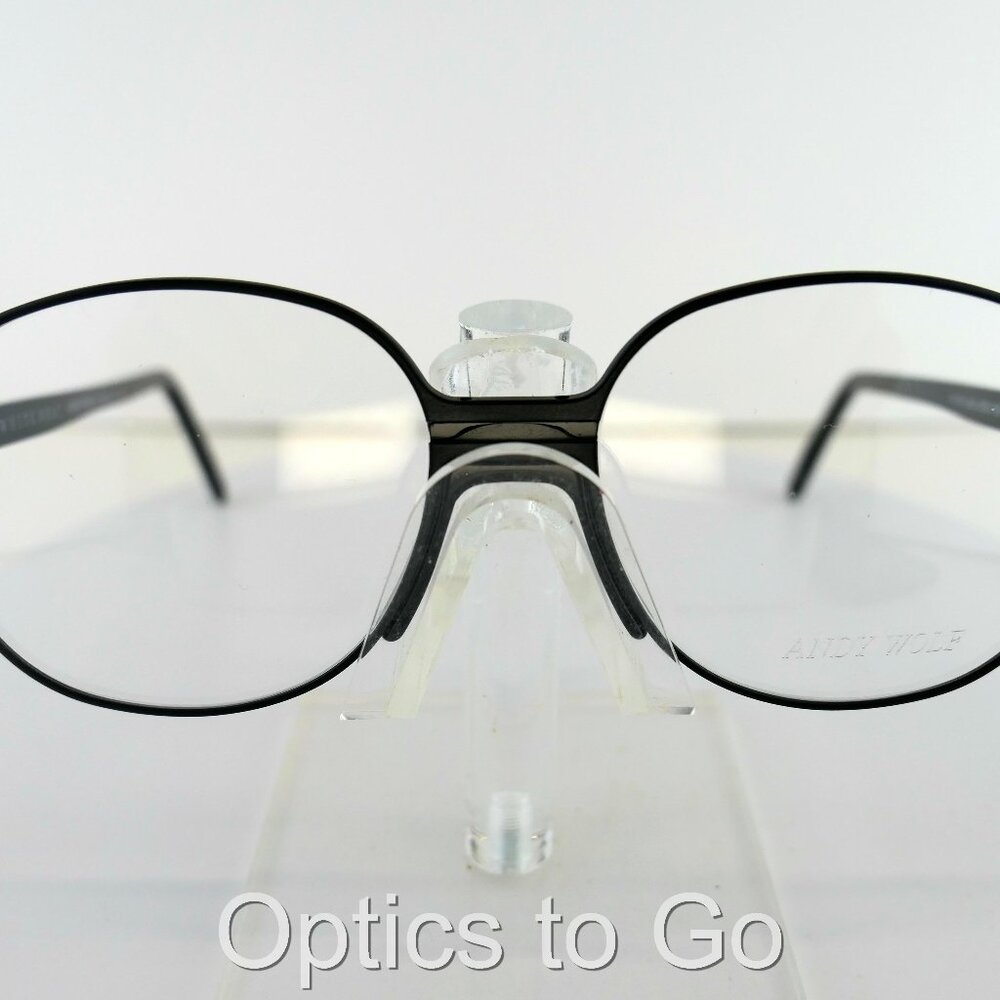 ANDY WOLF BRUERA C:A (MATT BLACK)  53-15-145 Eyeglass Frames WITH FACTORY HARD